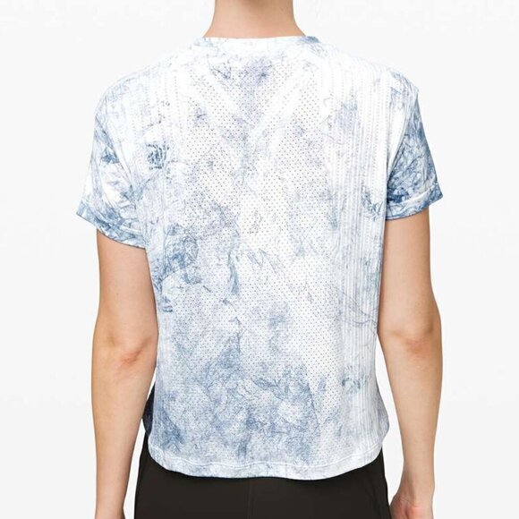 Lululemon Train To Be Short Sleeve White/Luna Size 6 - Picture 2 of 7